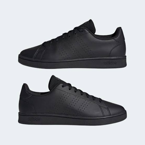 adidas Other - Adidas Advantage K Leather Classic Black SHOES New In Box Size 7 US/ 6.5 UK / 40